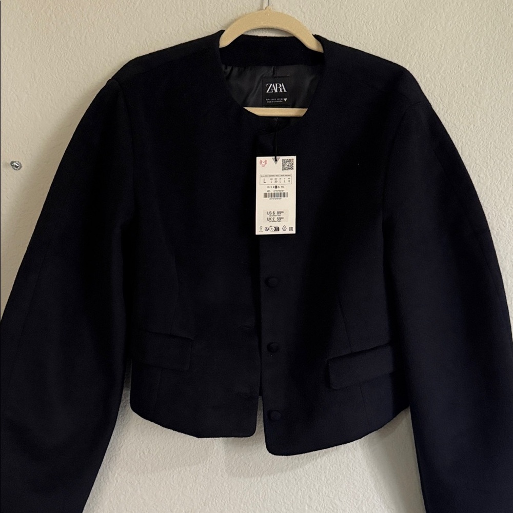 Zara Women's Elegant navy Blazer